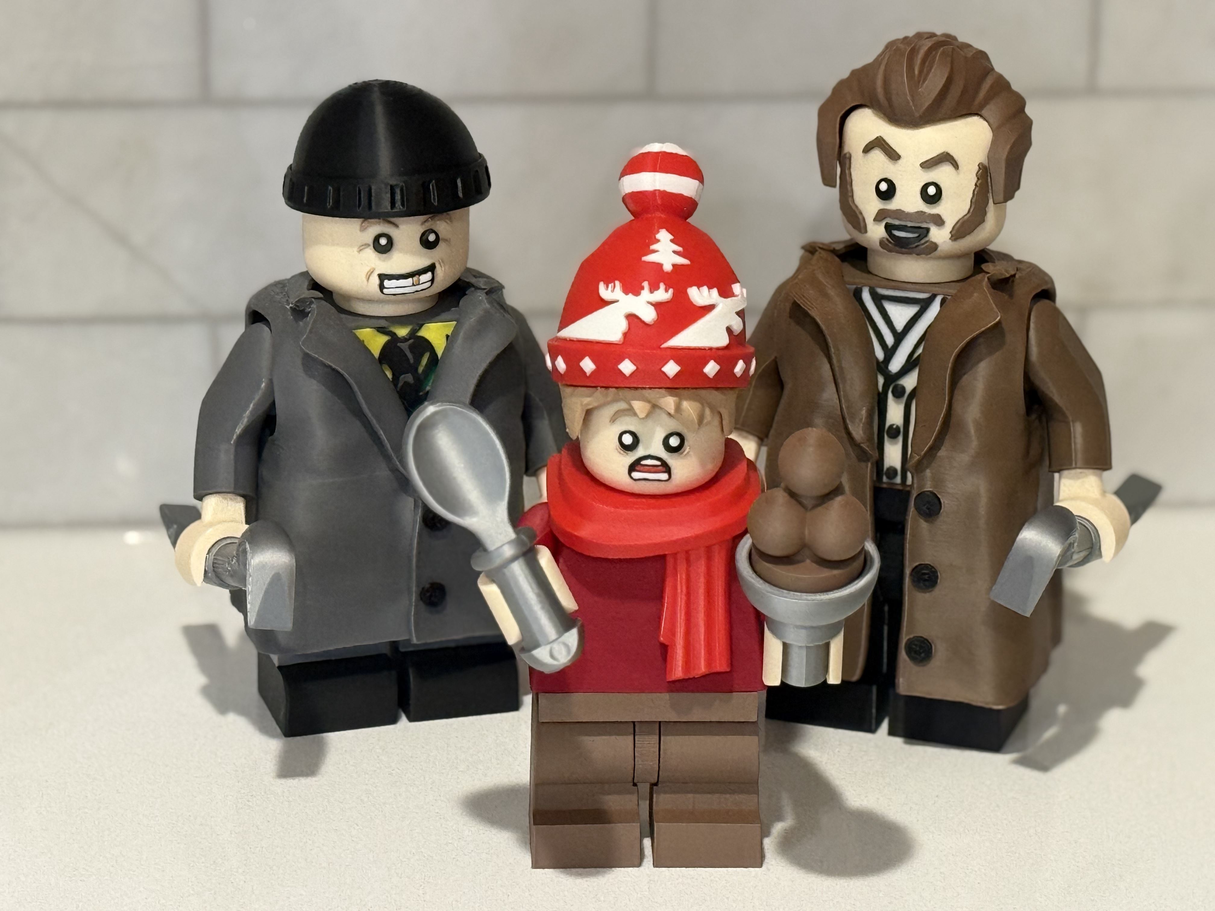 Clever Kid, Goofy Thief, and Sly Bandit Bricks